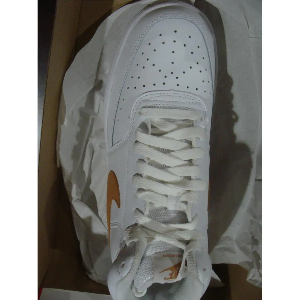 Nike shoes - Nike Court Vision - Court Vision - WHITE/LT COGNAC 0