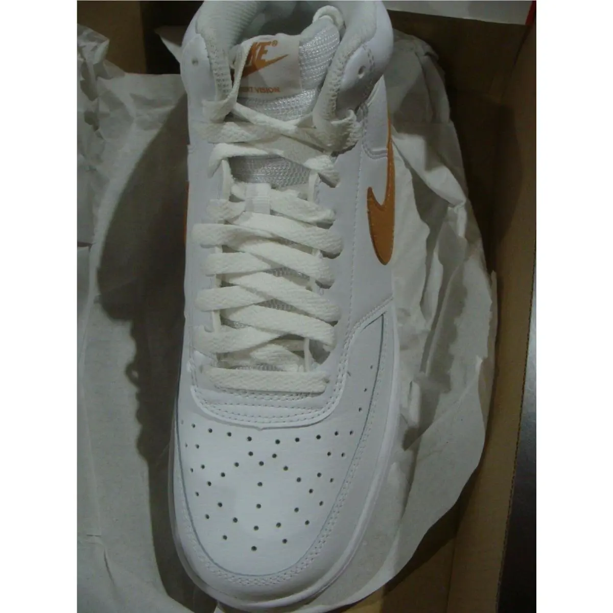 Nike shoes - Nike Court Vision - Court Vision - WHITE/LT COGNAC 1