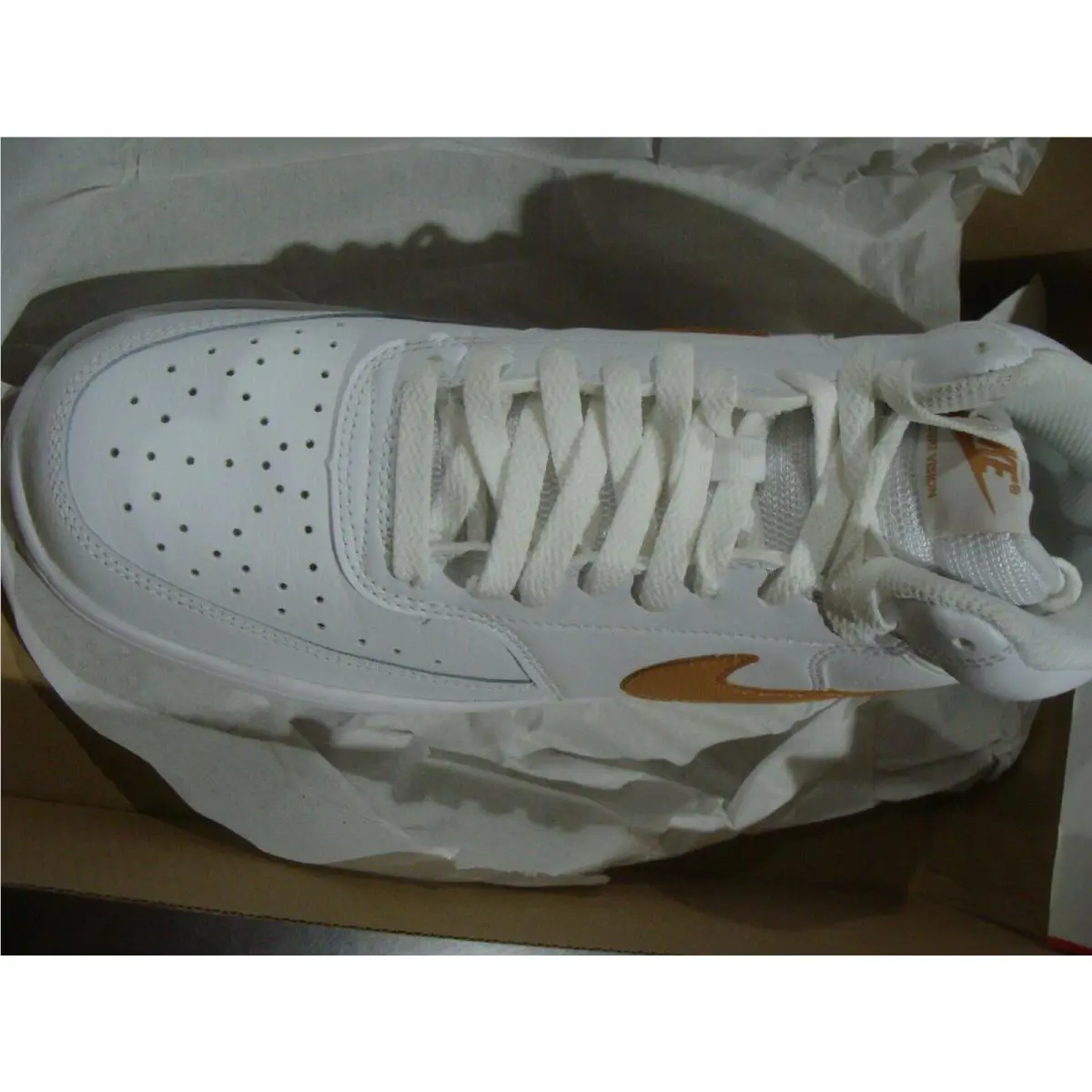 Nike shoes - Nike Court Vision - Court Vision - WHITE/LT COGNAC 8