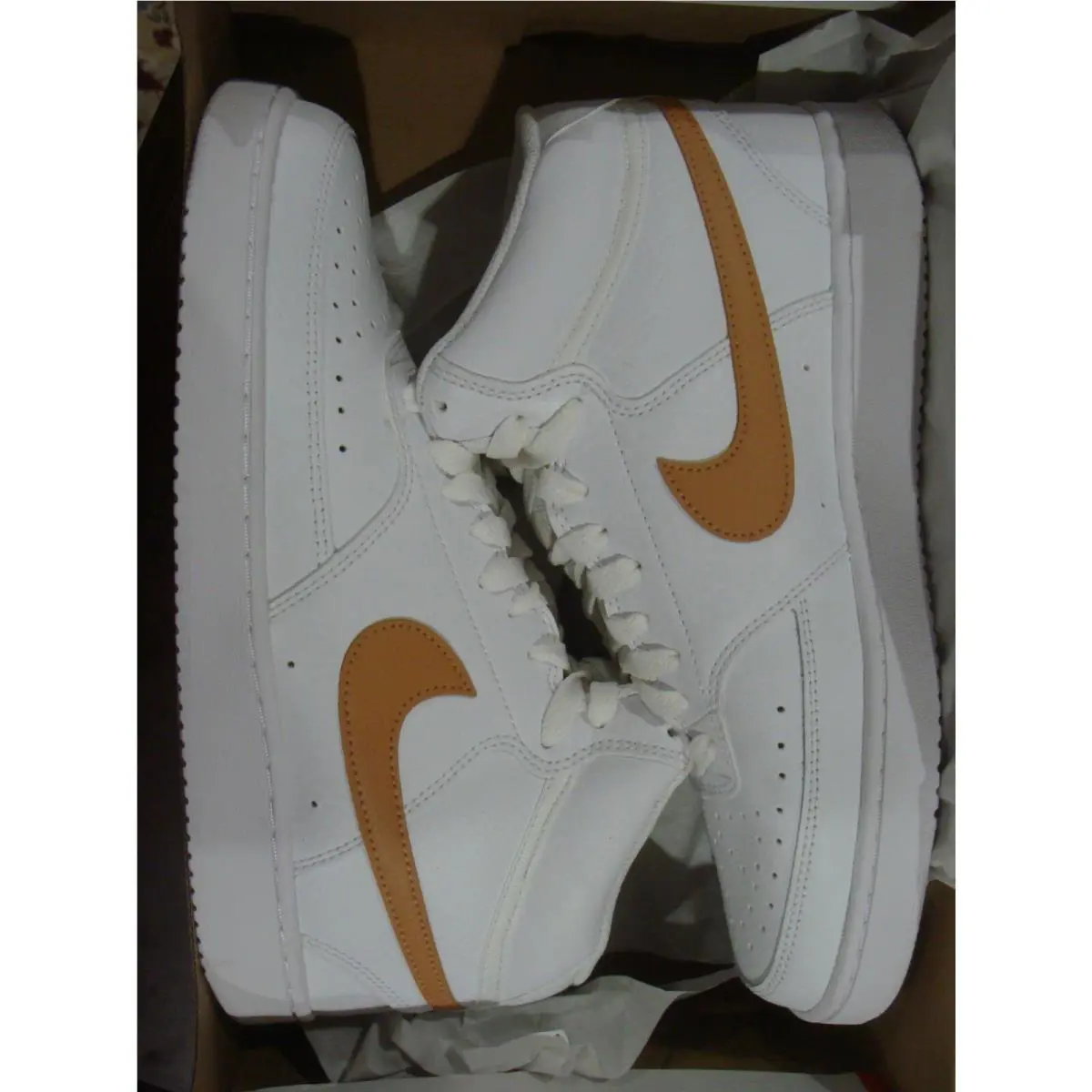 Nike shoes - Nike Court Vision - Court Vision - WHITE/LT COGNAC 5