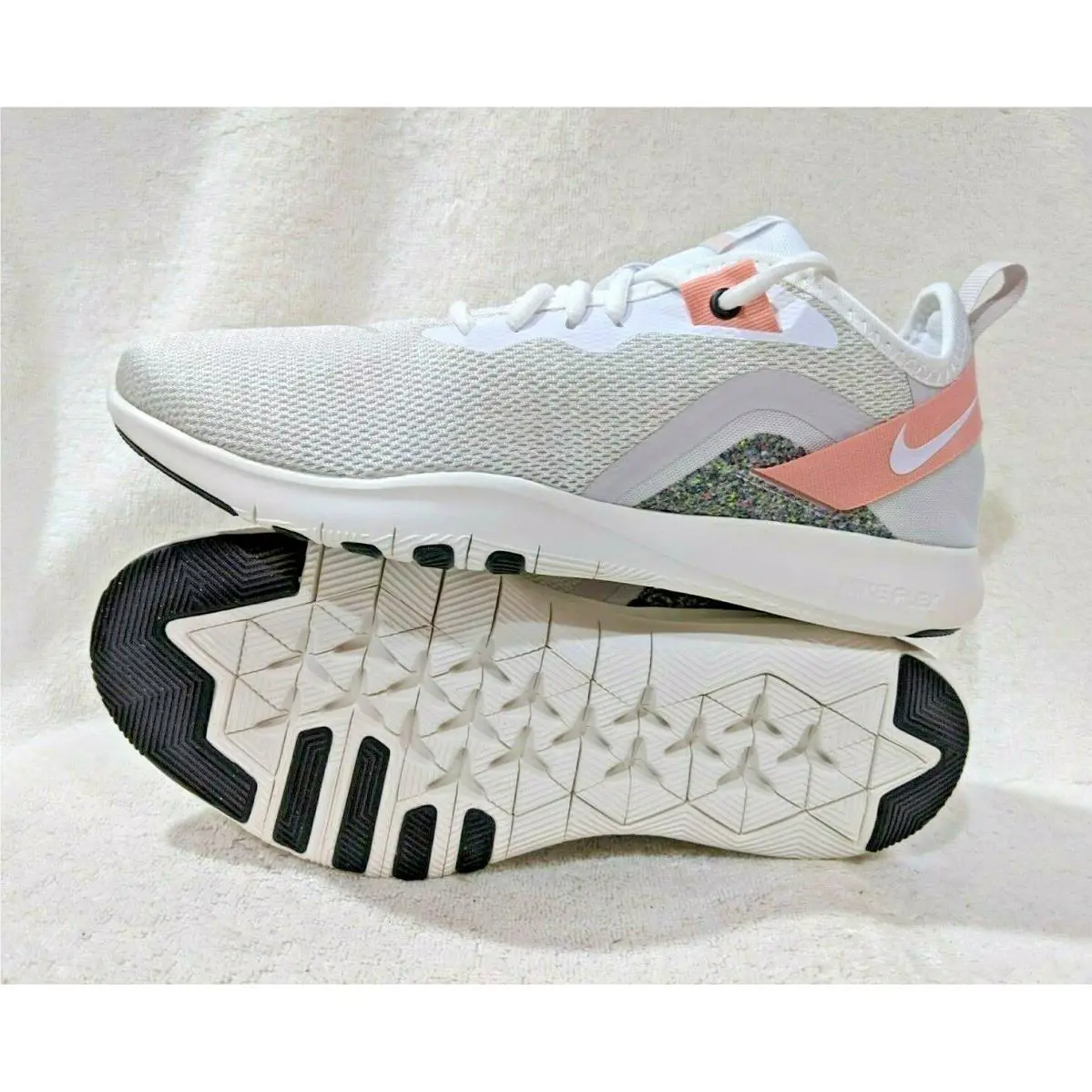 Nike shoes - Nike Flex Trainer 9 - Flex Trainer - AQ7491-006 - Vast Grey/White/Coral
