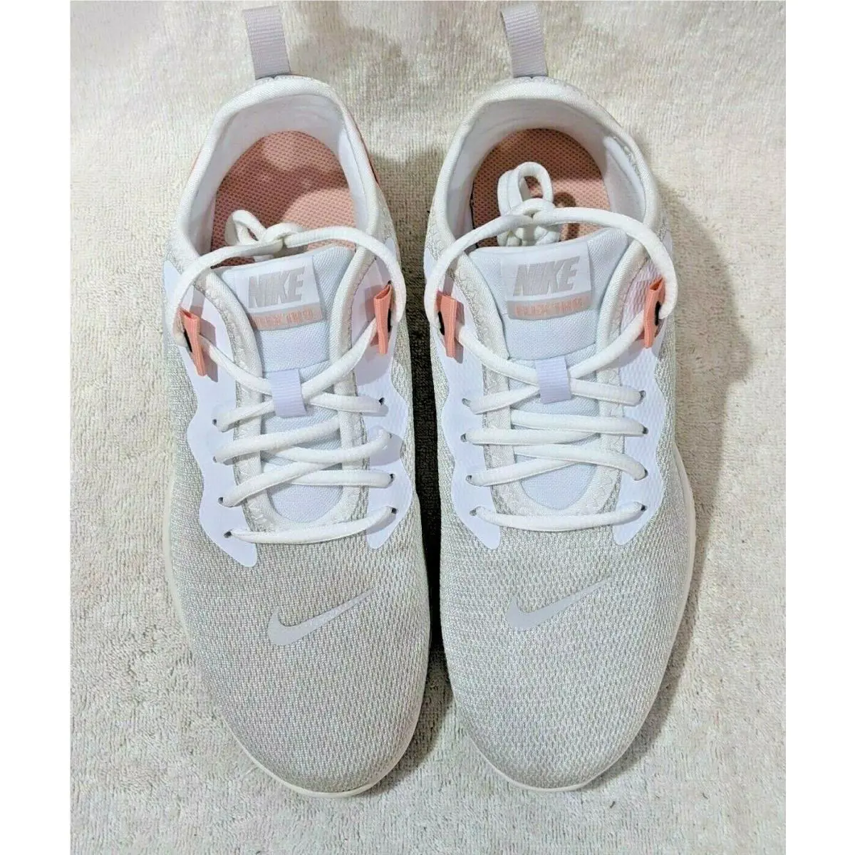 Nike shoes - Nike Flex Trainer 9 - Flex Trainer - AQ7491-006 - Vast Grey/White/Coral