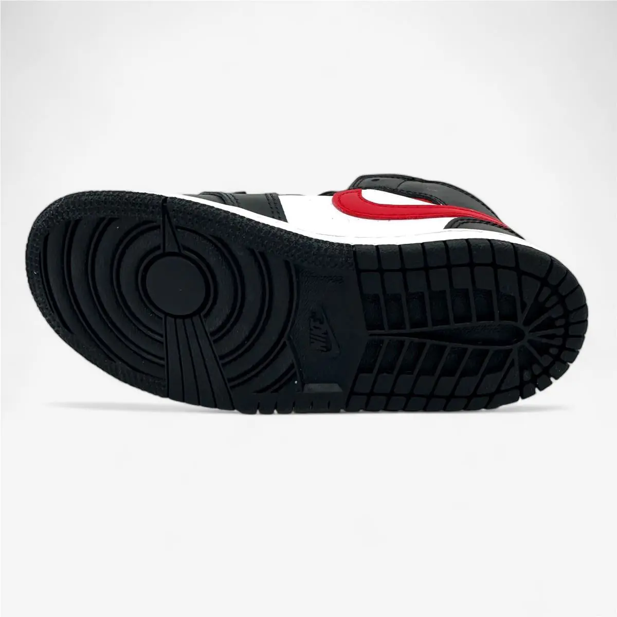 Nike shoes - Air Jordan 1 Mid - Air Mid - 640735 079 - Black, Manufacturer: Black Fire Red White 10