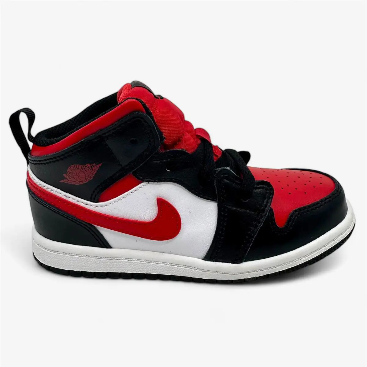 Nike shoes - Air Jordan 1 Mid - Air Mid - 640735 079 - Black, Manufacturer: Black Fire Red White 5
