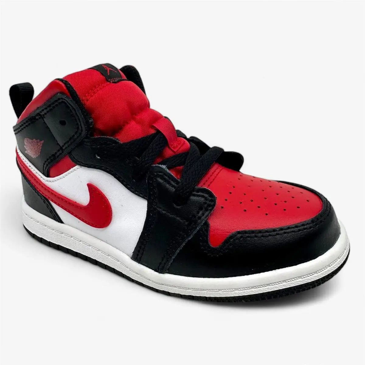 Nike shoes - Air Jordan 1 Mid - Air Mid - 640735 079 - Black, Manufacturer: Black Fire Red White 6