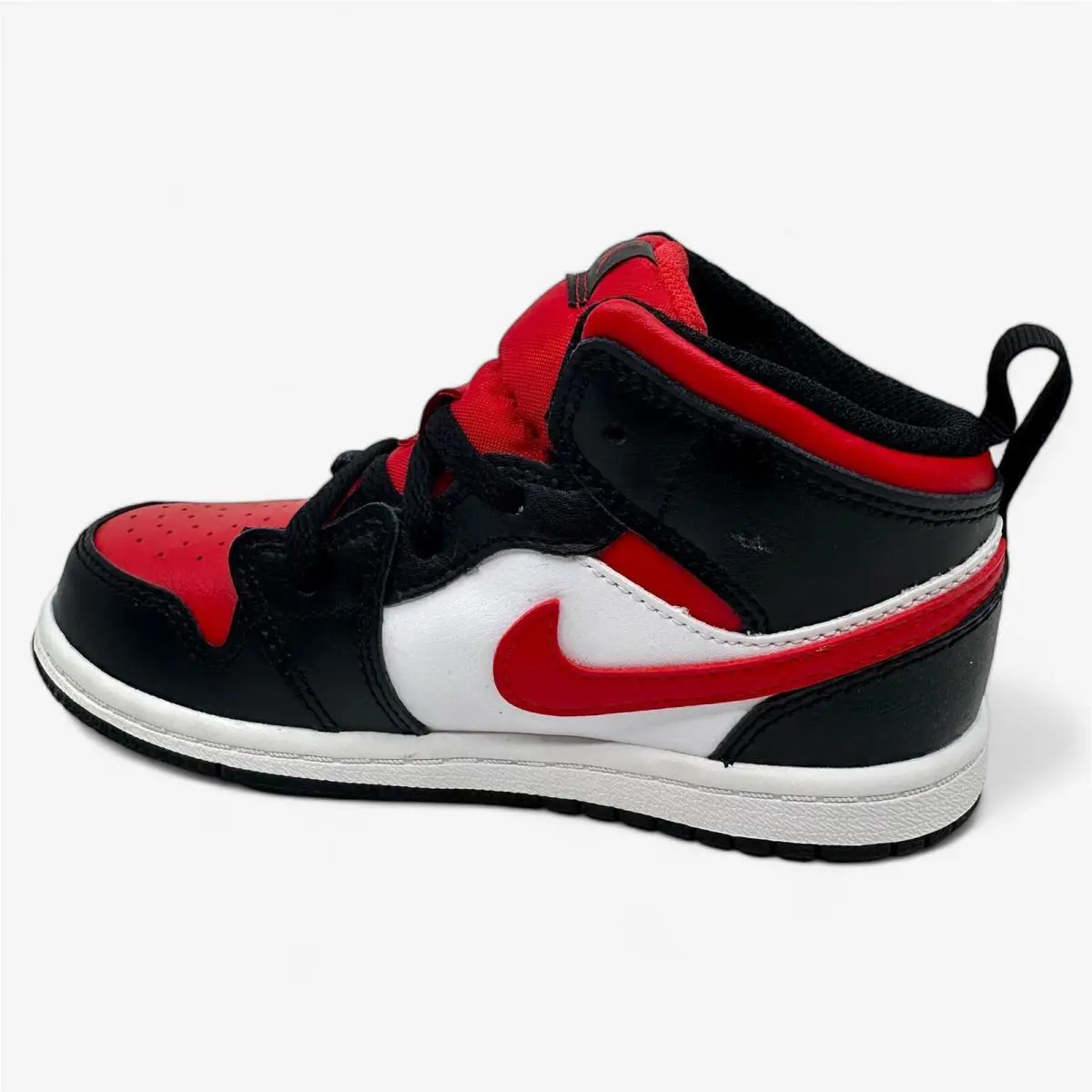 Nike shoes - Air Jordan 1 Mid - Air Mid - 640735 079 - Black, Manufacturer: Black Fire Red White 7