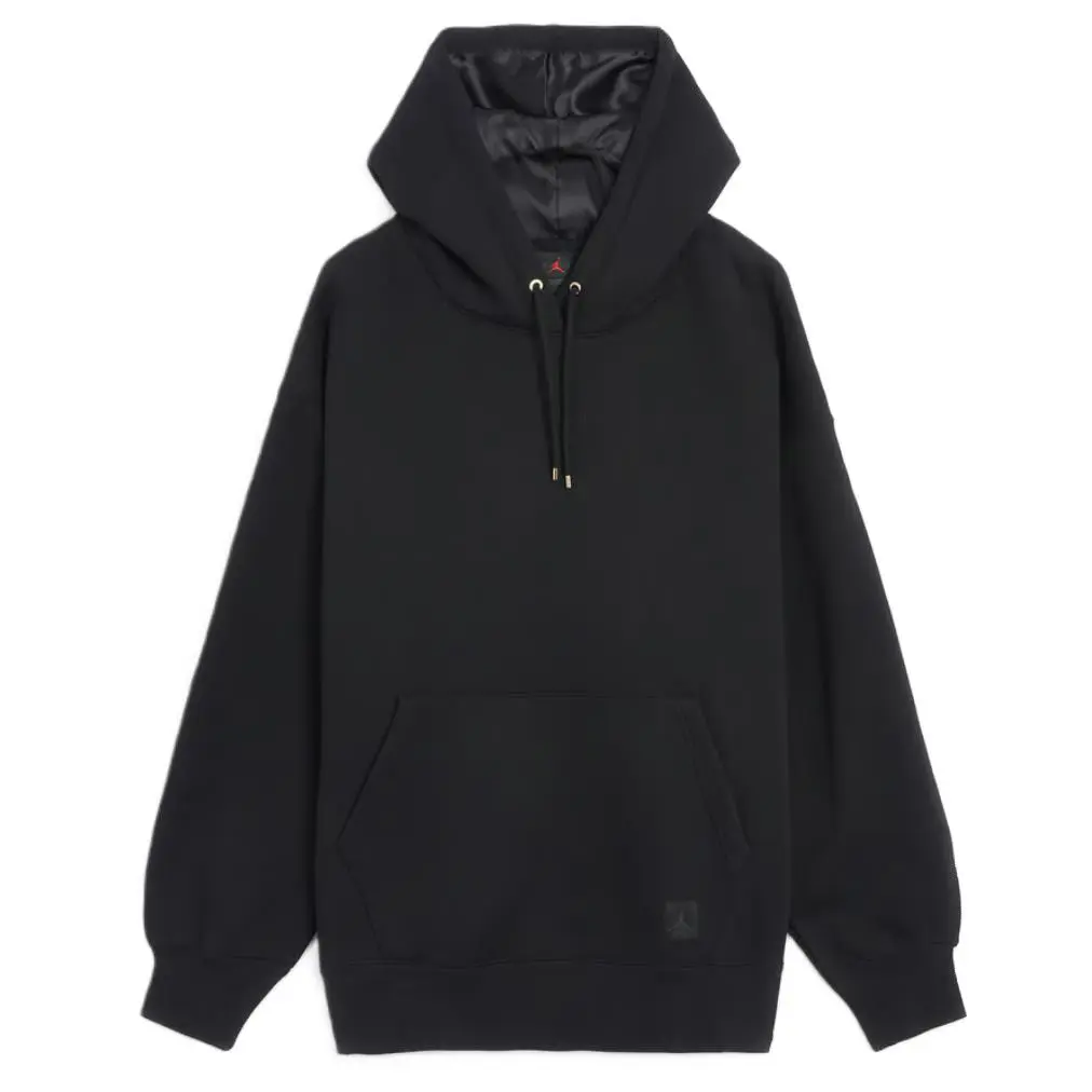 Nike Women`s Air Jordan Flight Fleece Pullover Hoodie Black FB5110-010 i - Black
