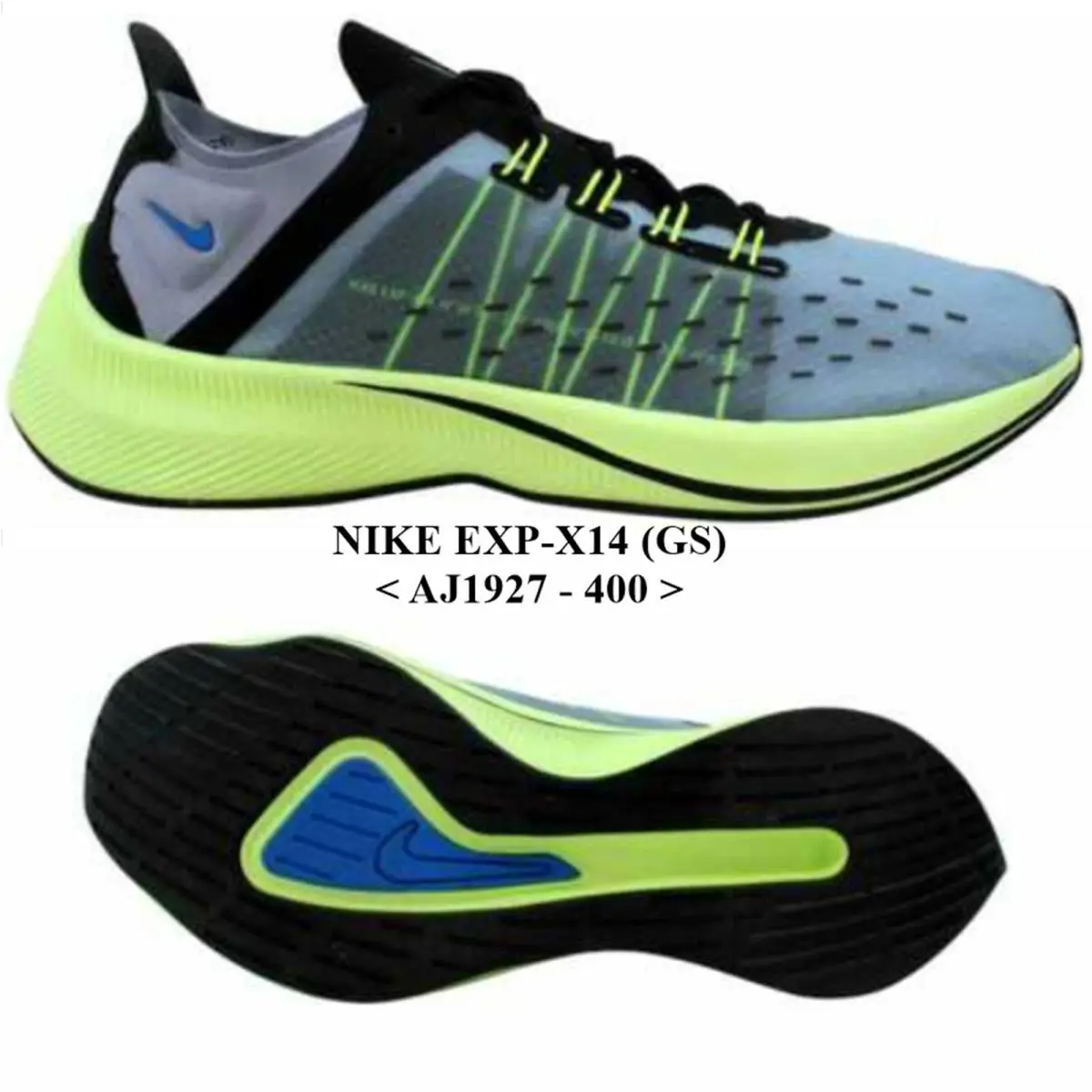 Nike shoes - Nike Exp-X14 - PHOTO BLUE/GLACIER GREY-BLACK, Manufacturer: PHOTO BLUE/GLACIER GREY-BLACK 6