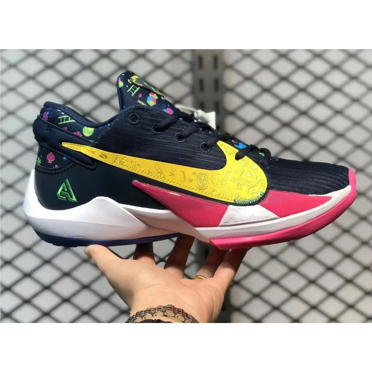 Nike shoes - NIKE FREAK 2 - FREAK - DB4689-400 - Midnight Navy/Poison Green-Fire Pink 11