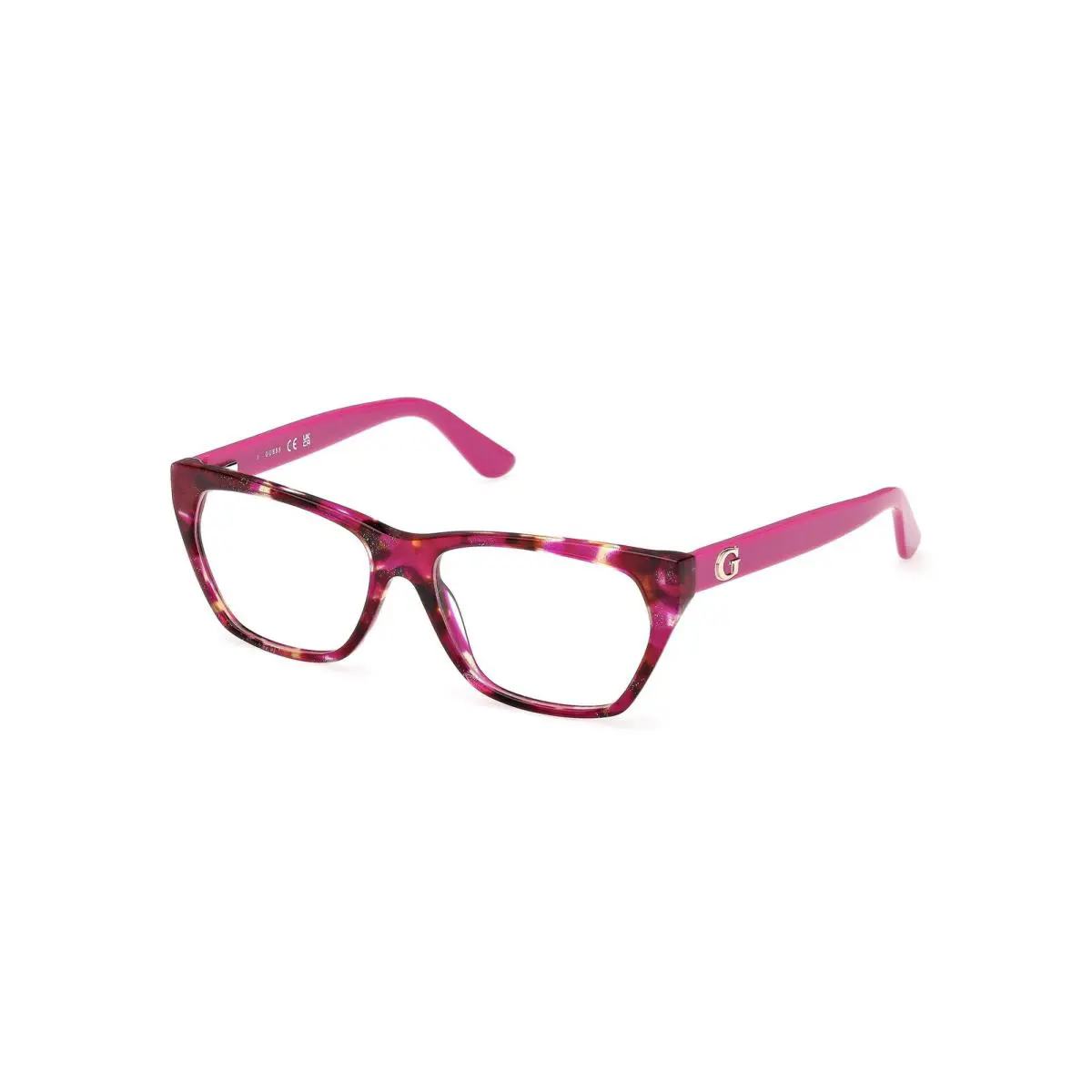 Guess GU 50234 GU50234 Liliac Havana Shiny Lilac 078 Eyeglasses