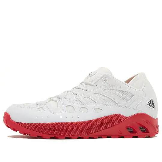 Nike Acg Men`s Air Exploraid White/red All Conditions Running Shoes FJ1920-101 - White