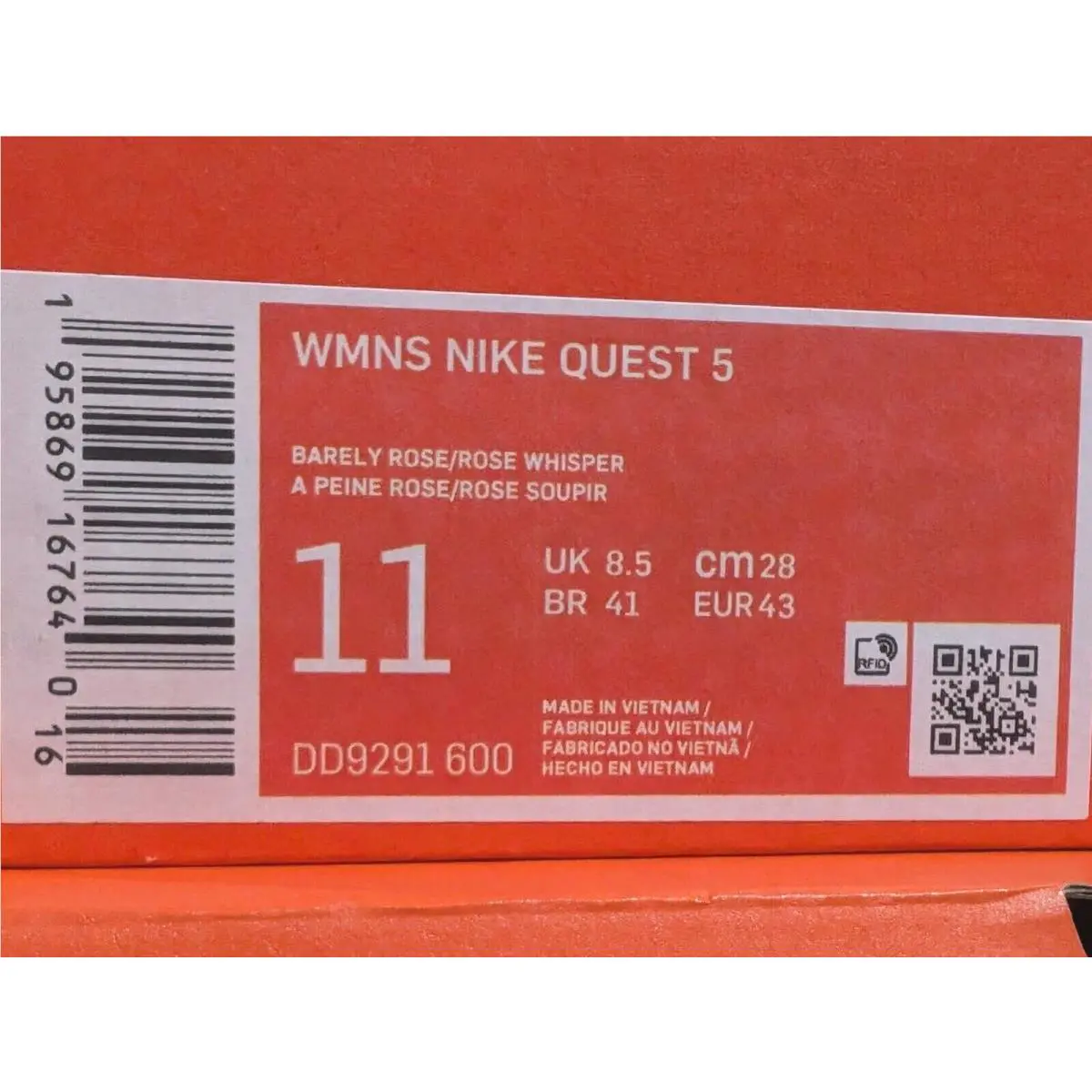 Nike shoes - Nike Quest 5 - Quest - DD9291-600 - Barely Rose 8