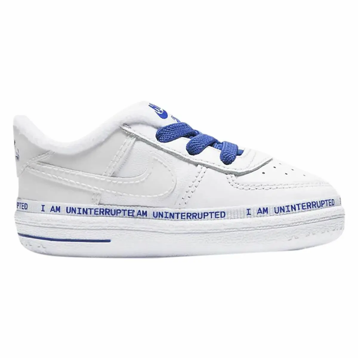 Toddler Nike Air Force 1 Low X Uninterrupted More Than Soft Bottom CQ4564 100 - White/Blue