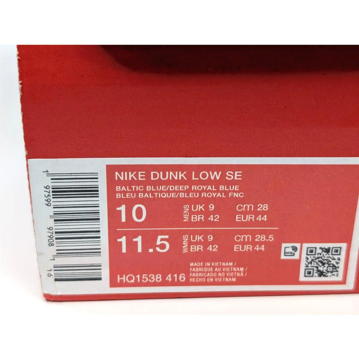 Nike shoes - Nike Dunk Low SE - Dunk Low - HQ1538-416 - Baltic Blue/Deep Royal Blue 10