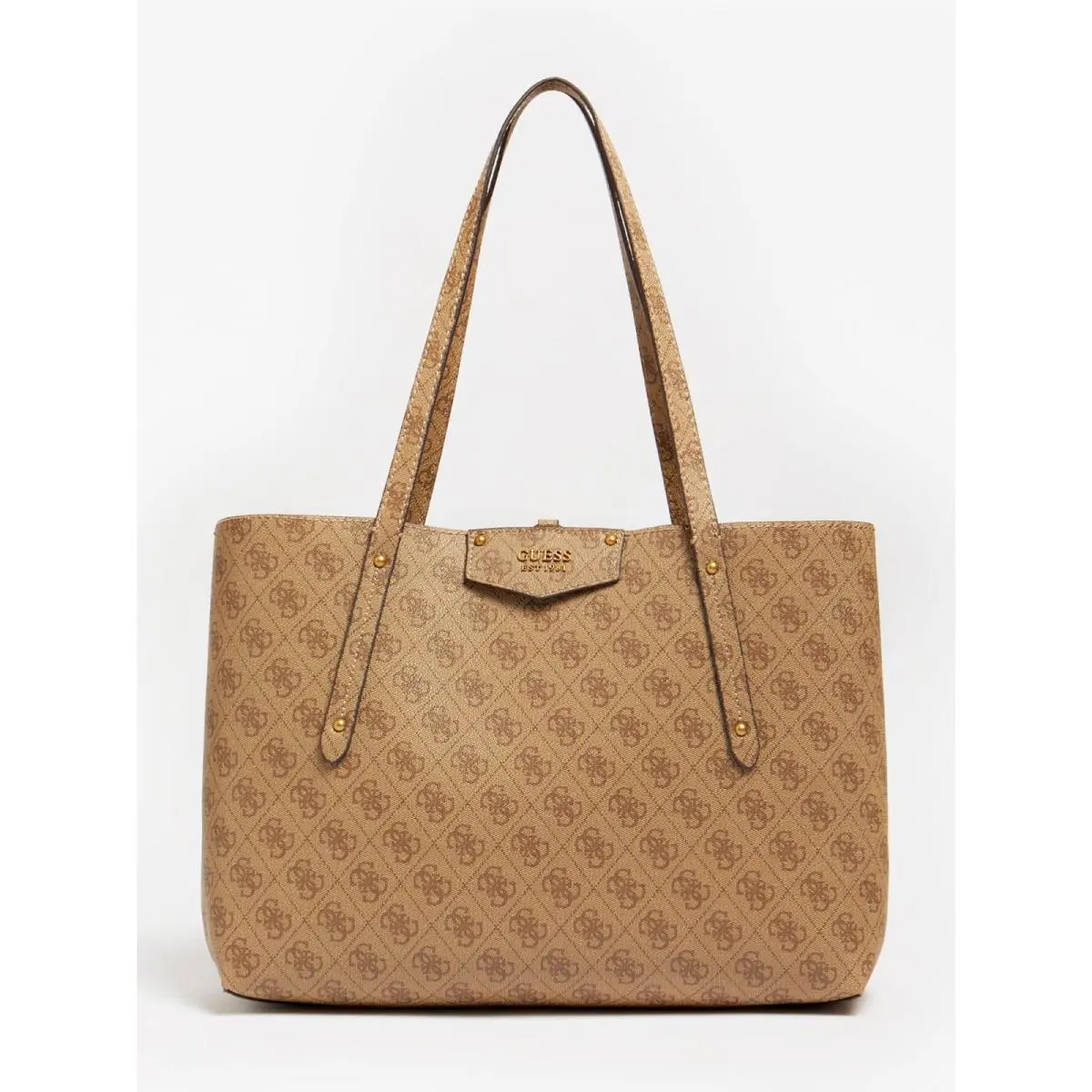 Guess Hwesb839023 Eco Brenton Womens Tote Bags In Lattee One Size