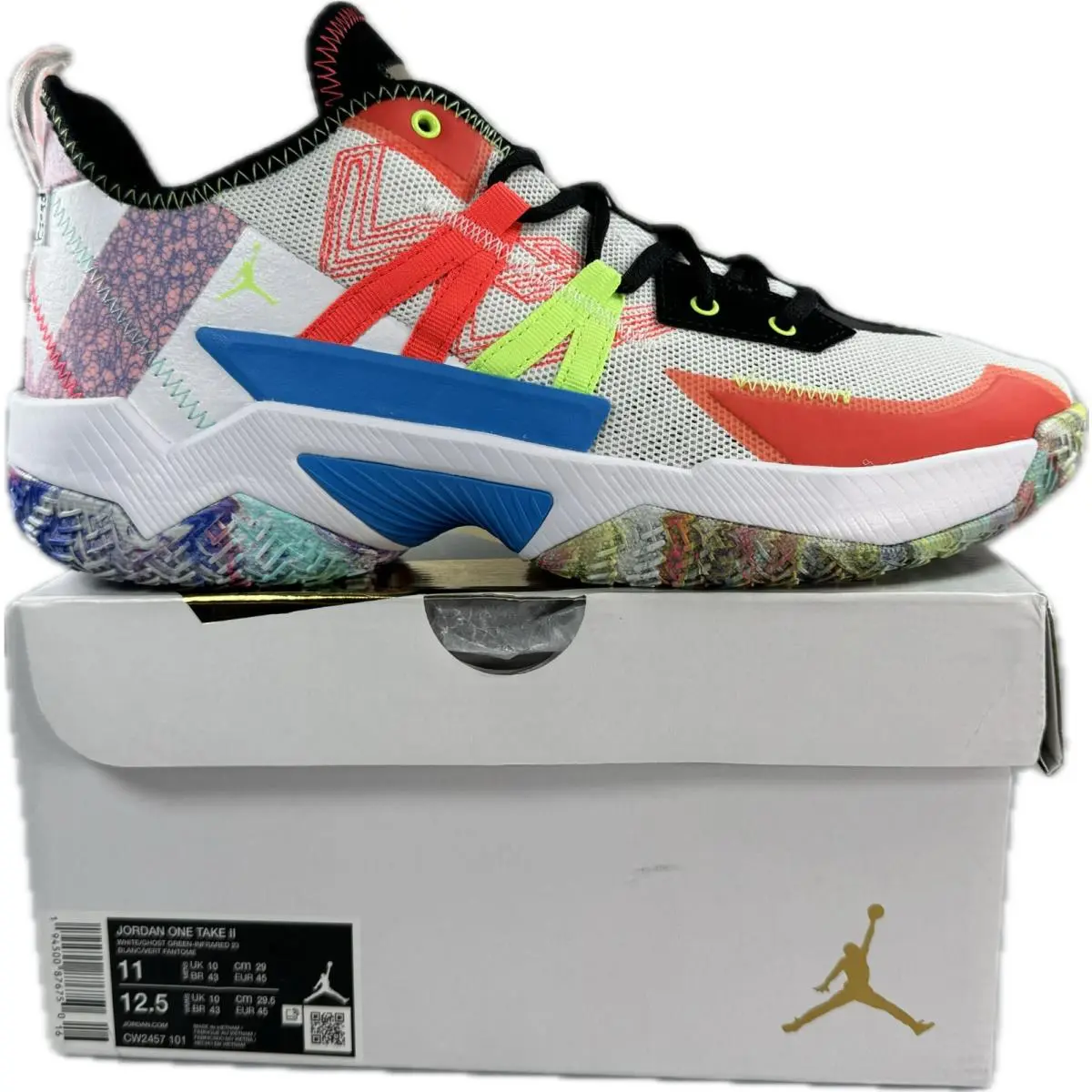 Nike shoes - Jordan Westbrook One Take - Westbrook One Take - CW2457-101 - White/Ghost Green-Infrared 23 (UPC: 194500876798) 5