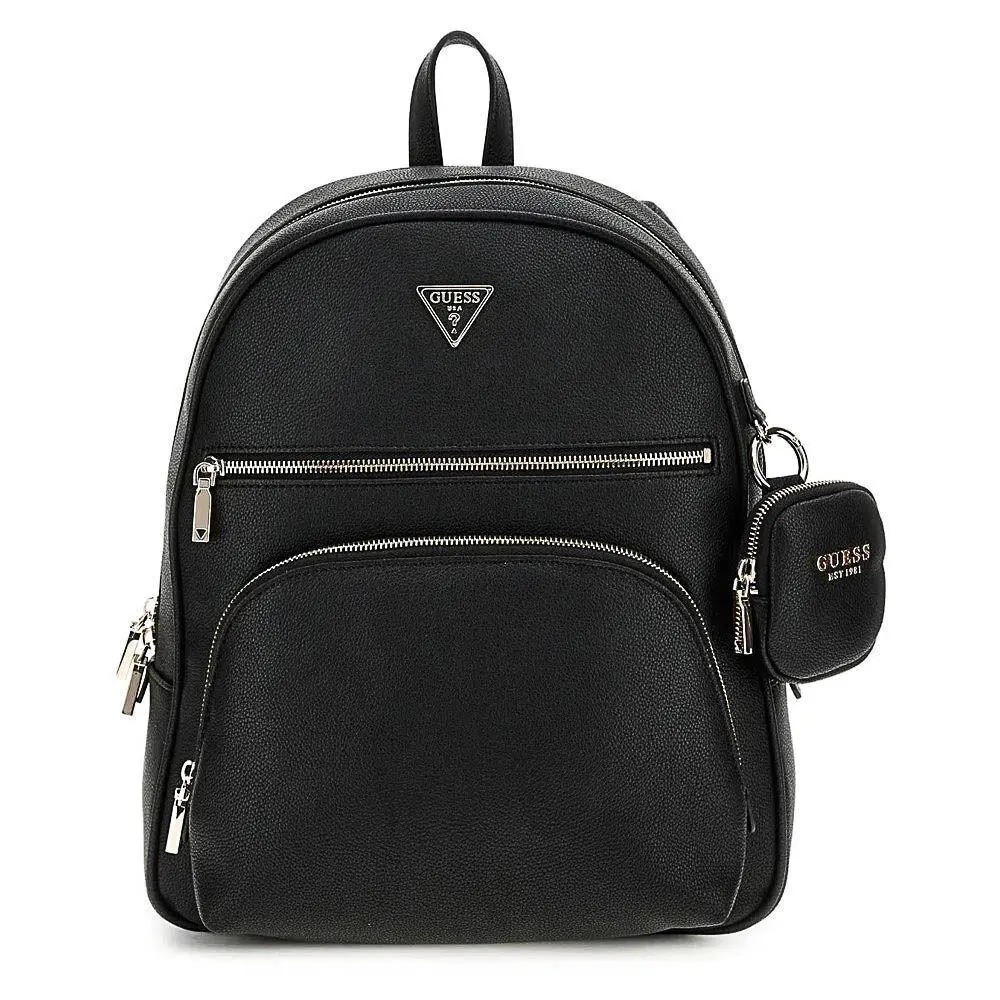 Guess Casual Power Play Large Tech Backpack Womens Bag In Black