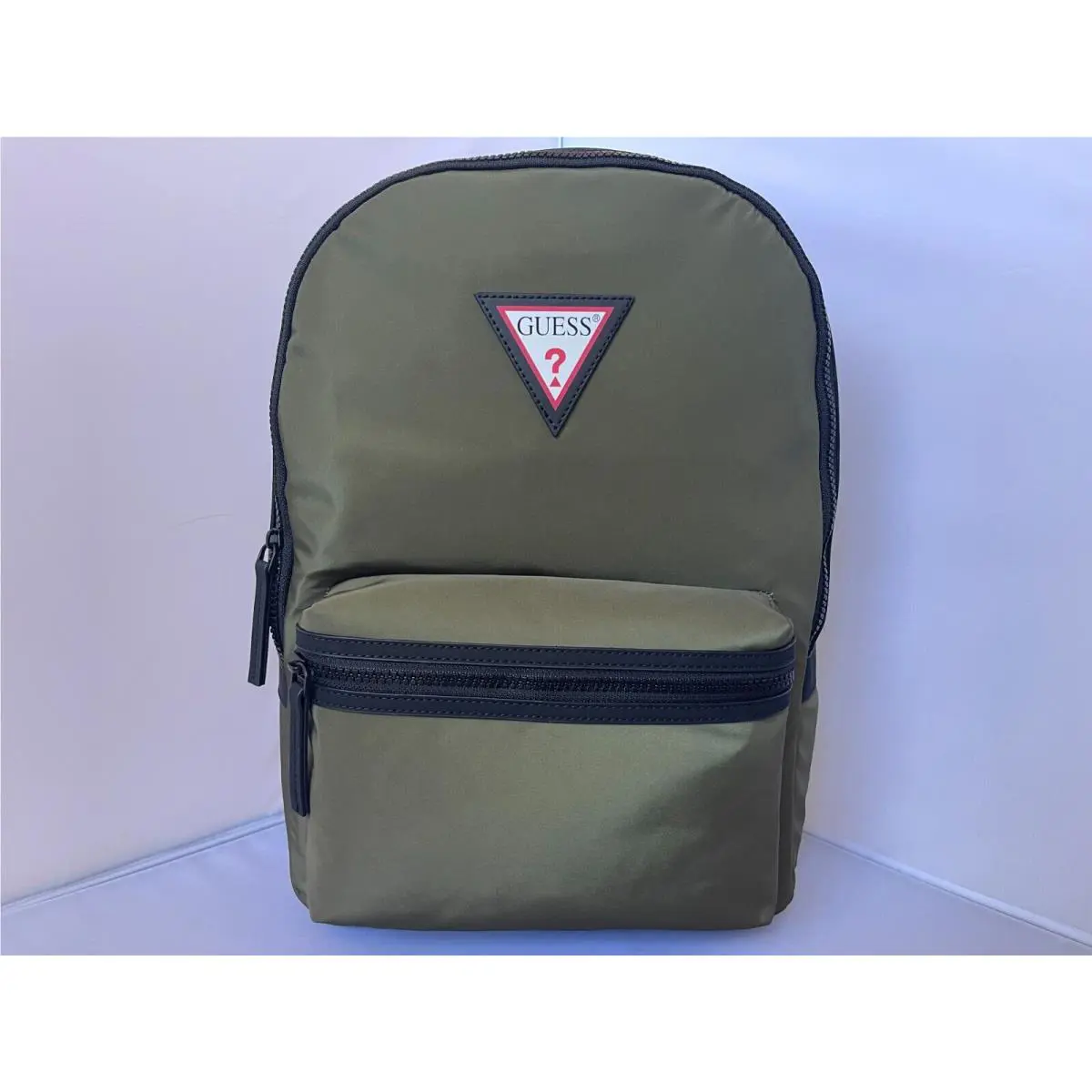 Guess Unisex School Backpack Travel Backpack Black or Olive Large Size