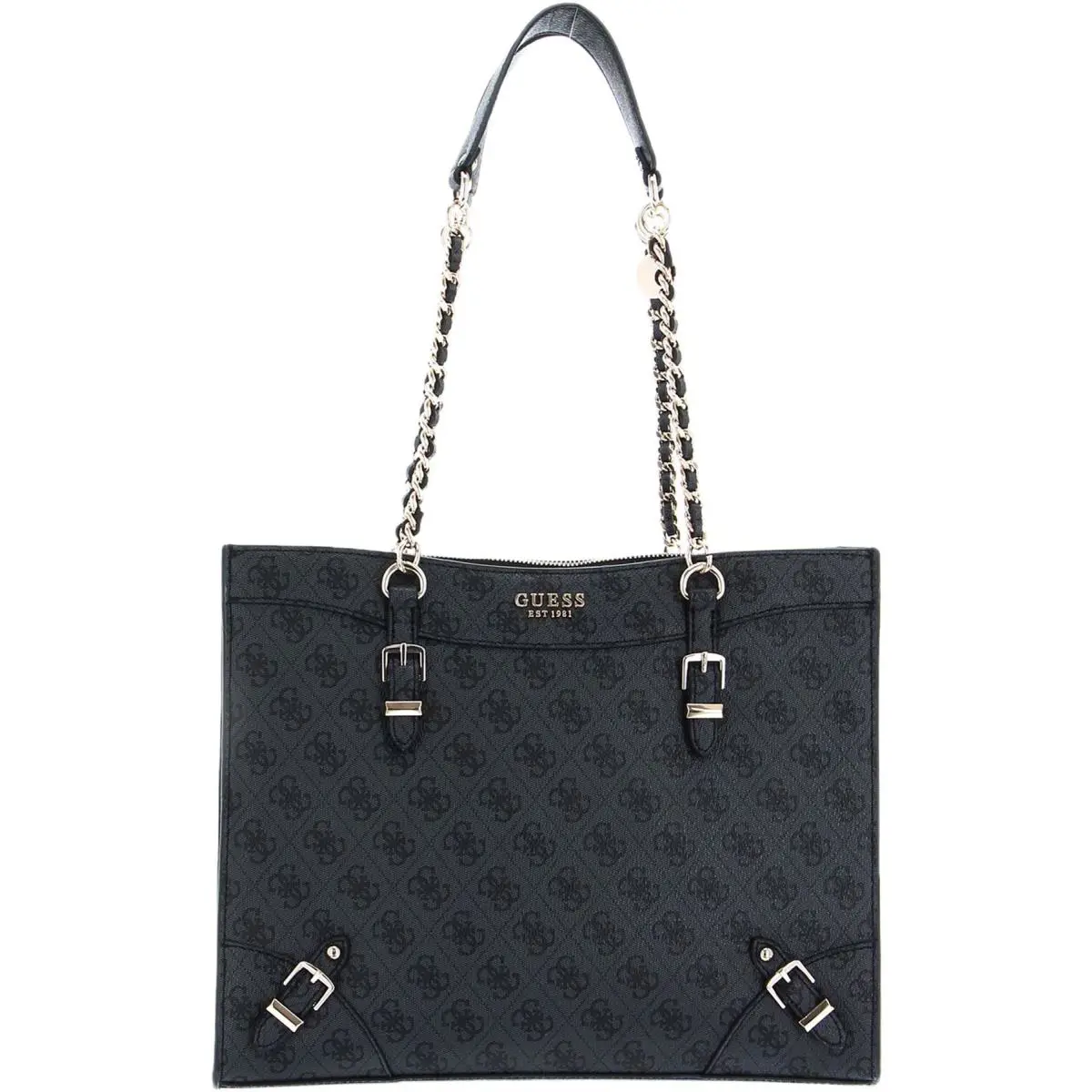 Guess Didi Society Tote Handbag In Coal