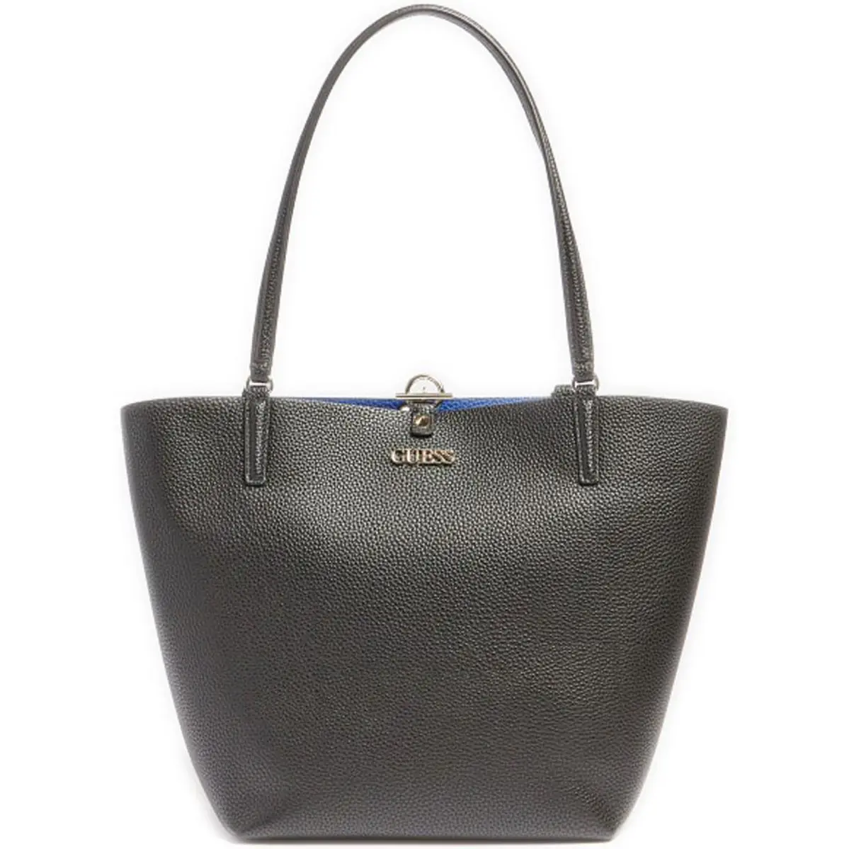 Guess Womens Vg745523 In Black Blue Alby Toggle Tote