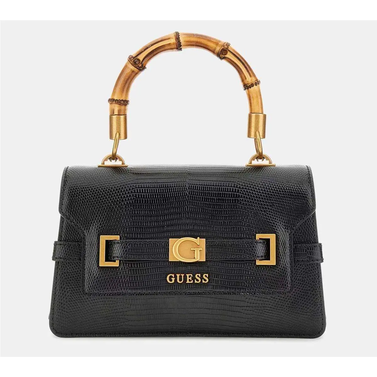 Guess Sibel Python Print Mini Handbag Womens Bag In Black