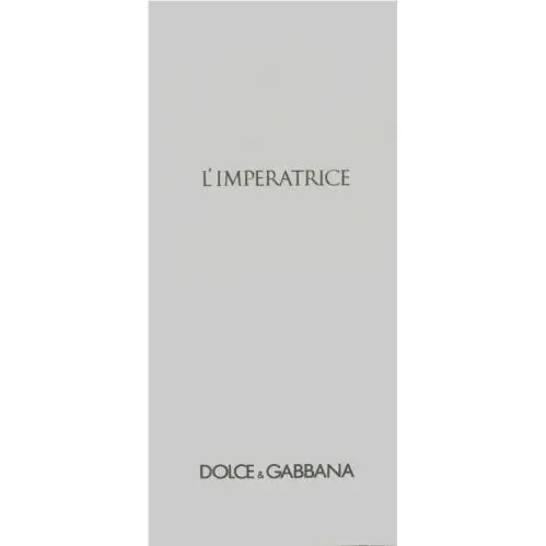 Dolce Gabbana L`imperatrice Pour Femme Edt Spray 3.3 Oz / 100 ml