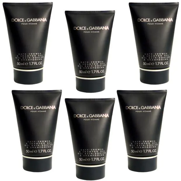 Dolce Gabbana For Men Combo Pack: Shower Gel 10.2oz 6x1.7oz