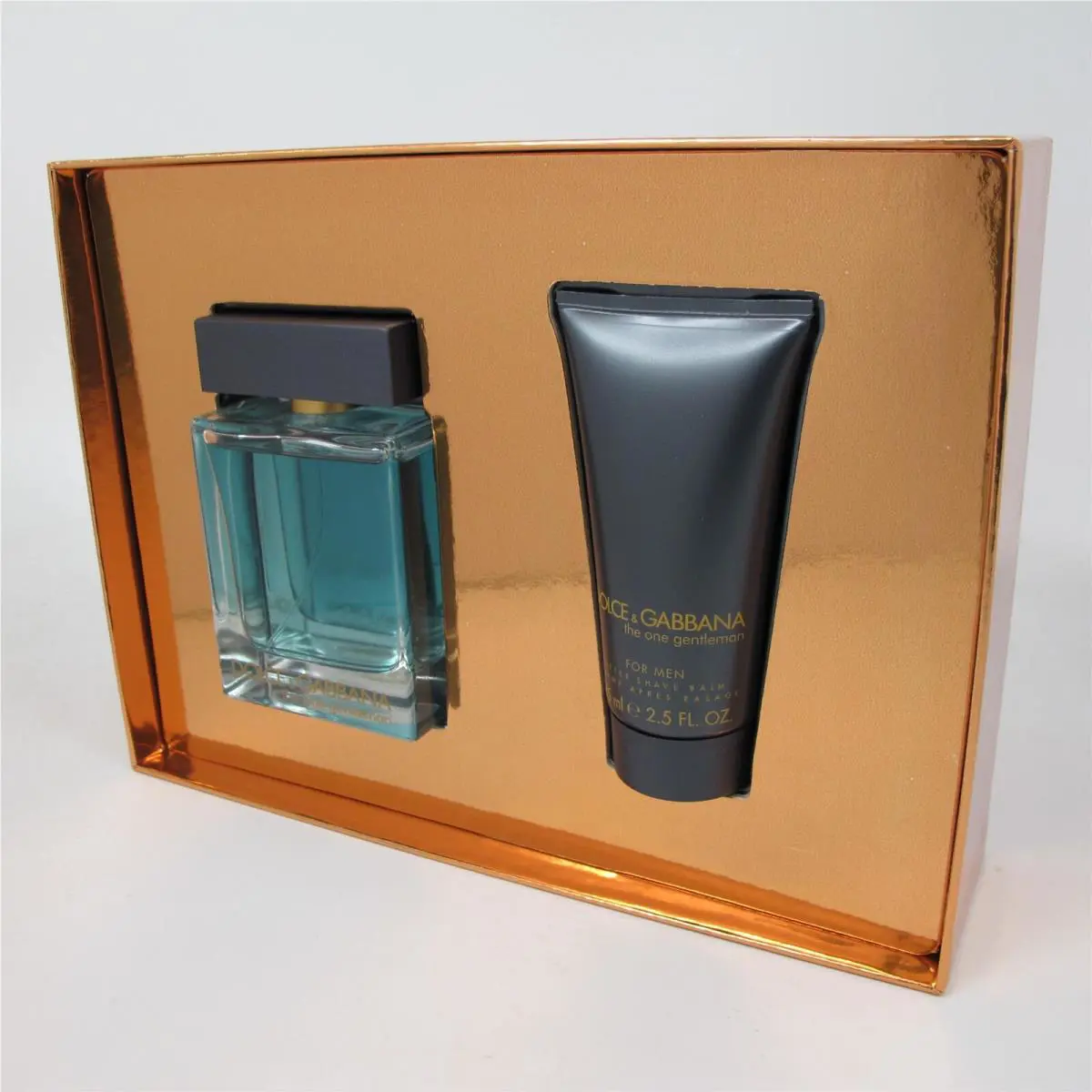 The One Gentlemen by Dolce Gabbana 2 Pcs Set: 3.3 oz Edt Spray 2.5 oz A/s Balm