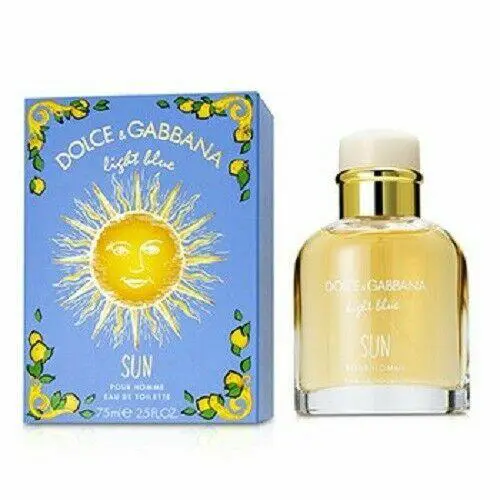 Dolce Gabbana Light Blue Sun Pour Homme Eau De Toilette Spray 75ml/2.5oz Mens