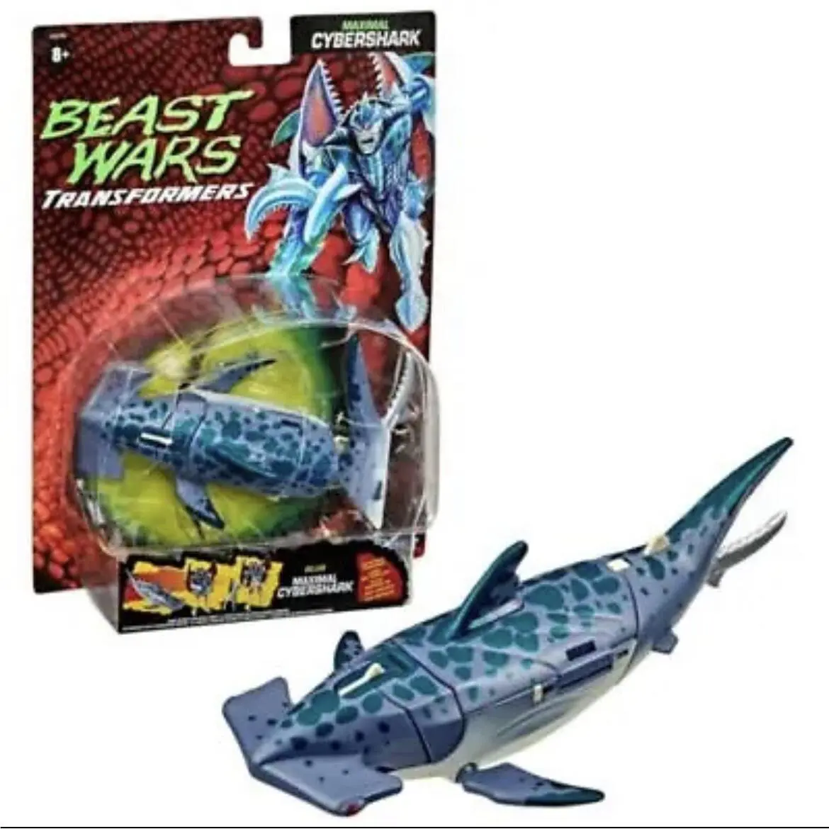 Hasbro 2022 Transformers Beast Wars Maximal Cybershark Deluxe Class Mosc