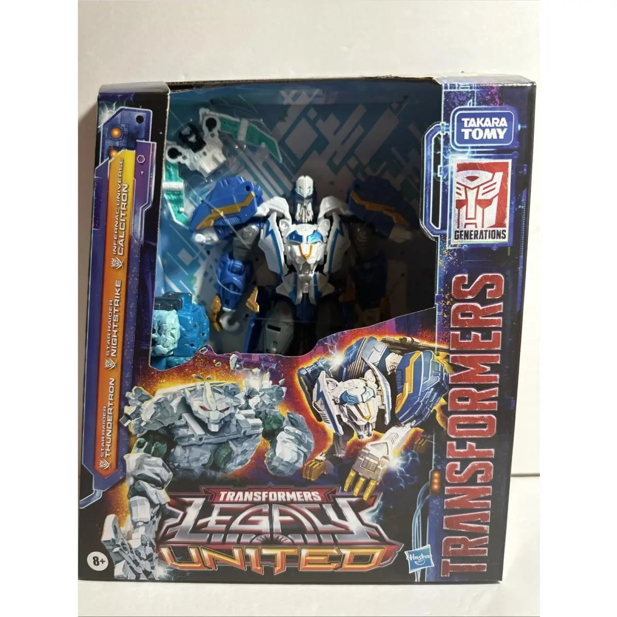 Transformers Legacy United Star Raider Thundertron Nightstrike Calcitron 3 Pack