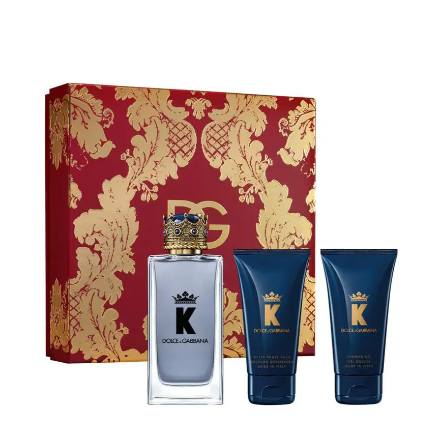 Dolce Gabbana K Men 3pc Set 3.3oz Edt + 1.7oz After Shave + 1.7oz Shower Gel