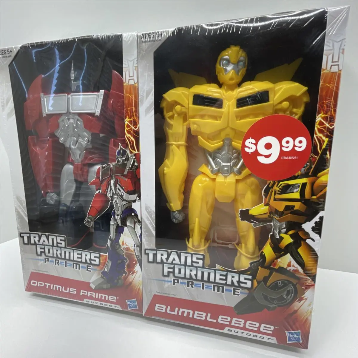 Transformers Prime Optimus Bumblebee 11 Titan Figures 2-PACK Hasbro 2012