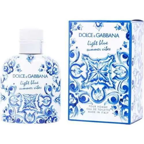 D G Light Blue Summer Vibes Edt Spray 4.2 Oz For Men by Dolce Gabbana