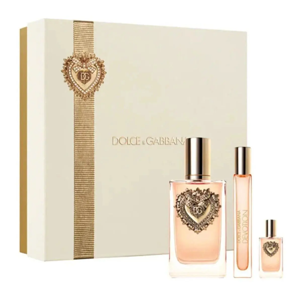 Dolce Gabbana D G Devotion 3pc Set 3.3oz Edp Spray + .33oz Edp Travel Spray + .33oz Edp Splash