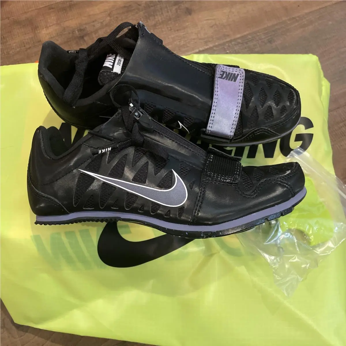Nike Zoom Long Jump 4 Track Field Spikes 415339-004 Black Indigo Men 4 Women 5.5