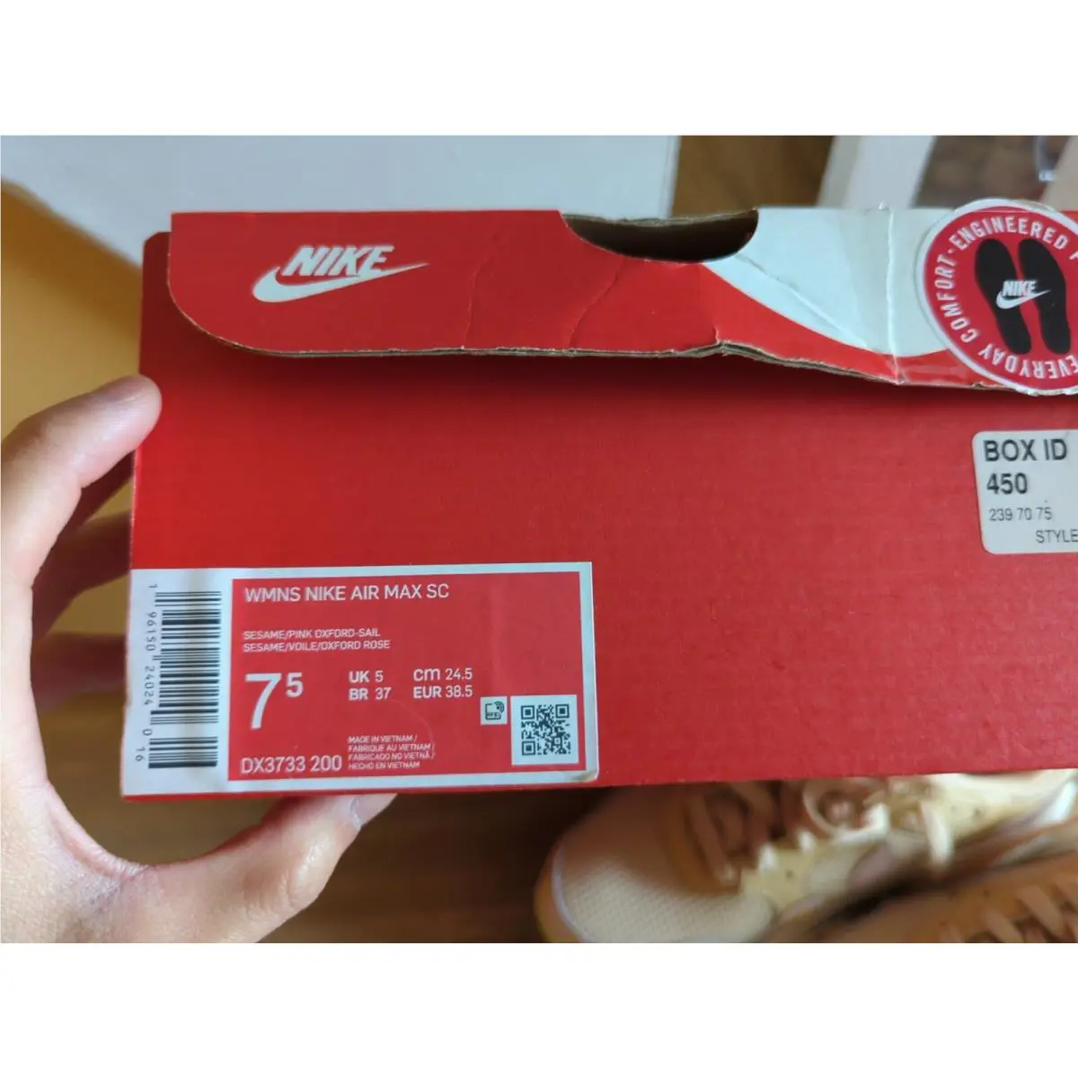 Nike shoes - Nike Air Max SC - Air Max - DX3733 200 - sesame/pink oxford sail 1