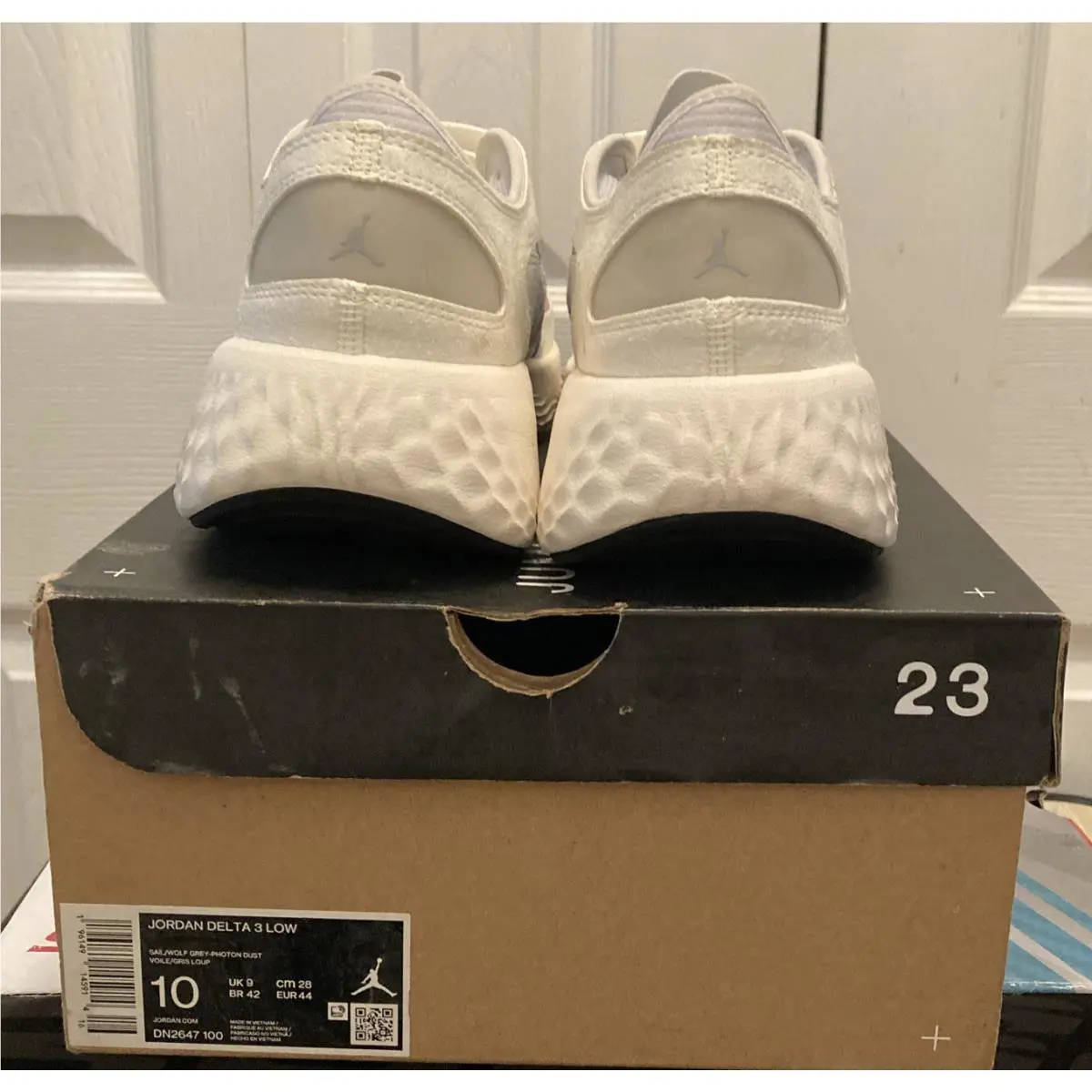 Nike shoes - Jordan Delta 3 Low Jumpman Formula 23 - DN2647 100 - Sail/Wolf Grey-Photon Dust 1