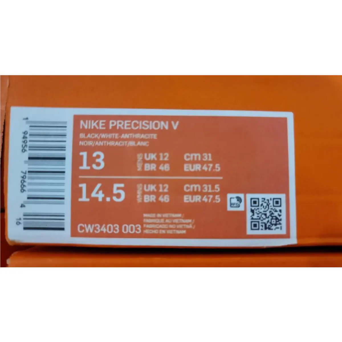Nike shoes - Precision V - Precision - CW3403-003 - Black (UPC: 194956796589) 5
