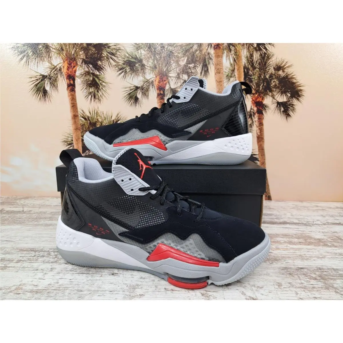 Nike shoes - Air Jordan Zoom `92 - Air Zoom - CK9183-001 - Black/University Red-Grey-White 0