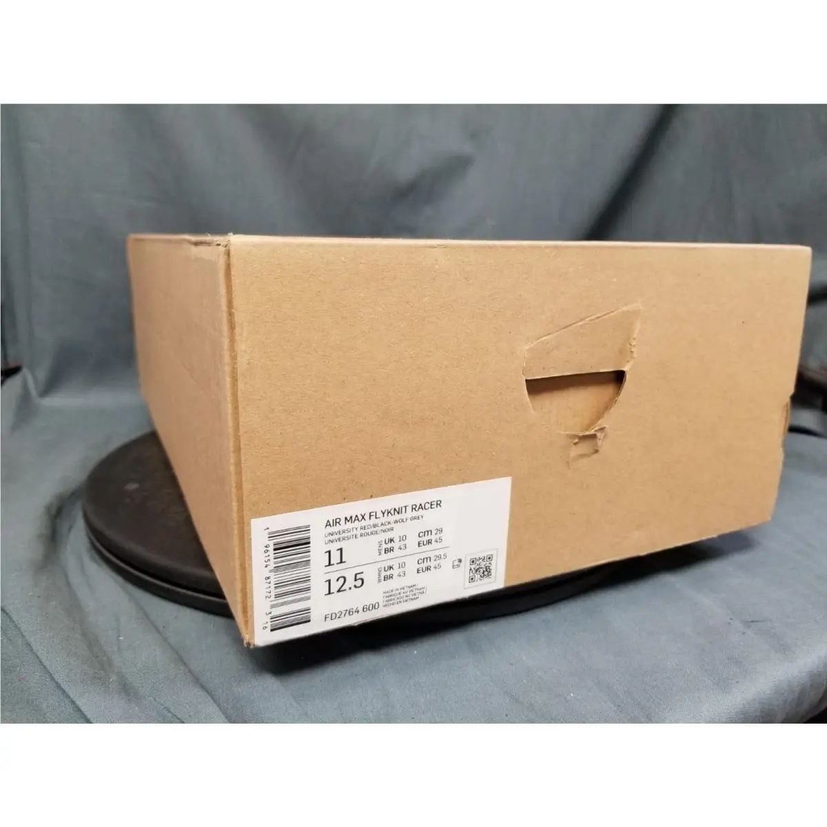 Nike shoes - Nike Air Max Flyknit - Air Max Flyknit - FD2764 600 - University Red/Wolf Grey/Black/Black (UPC: 196154871723) 10