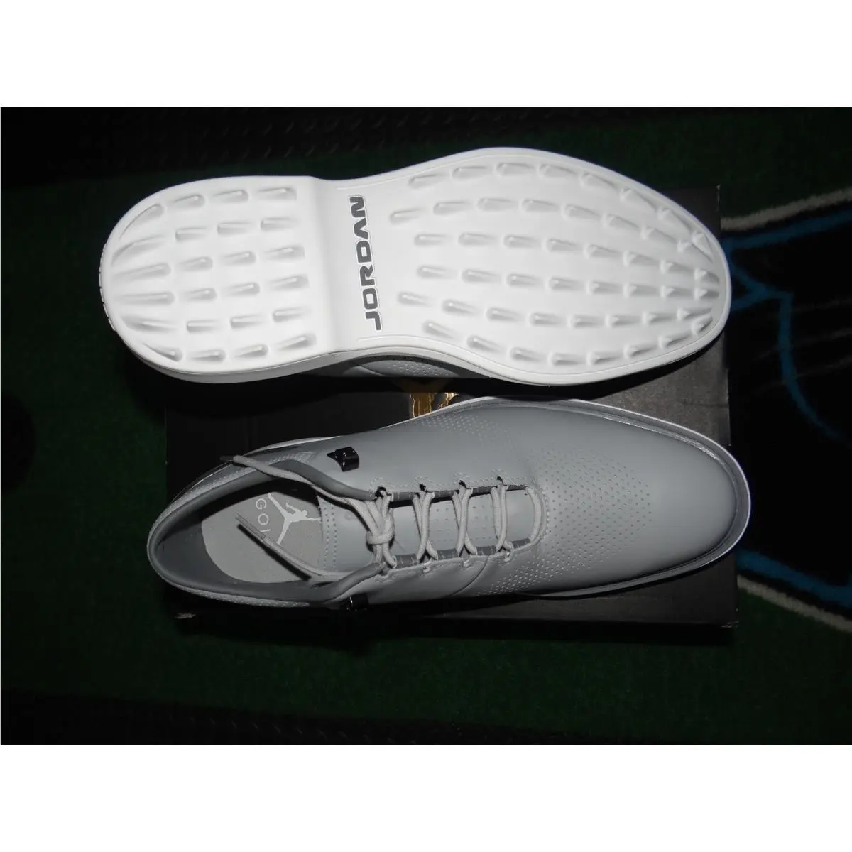 Nike Jordan Adg 4 Golf Shoes Cleats Wolf Grey / White DM0103-010 Men`s 11.5