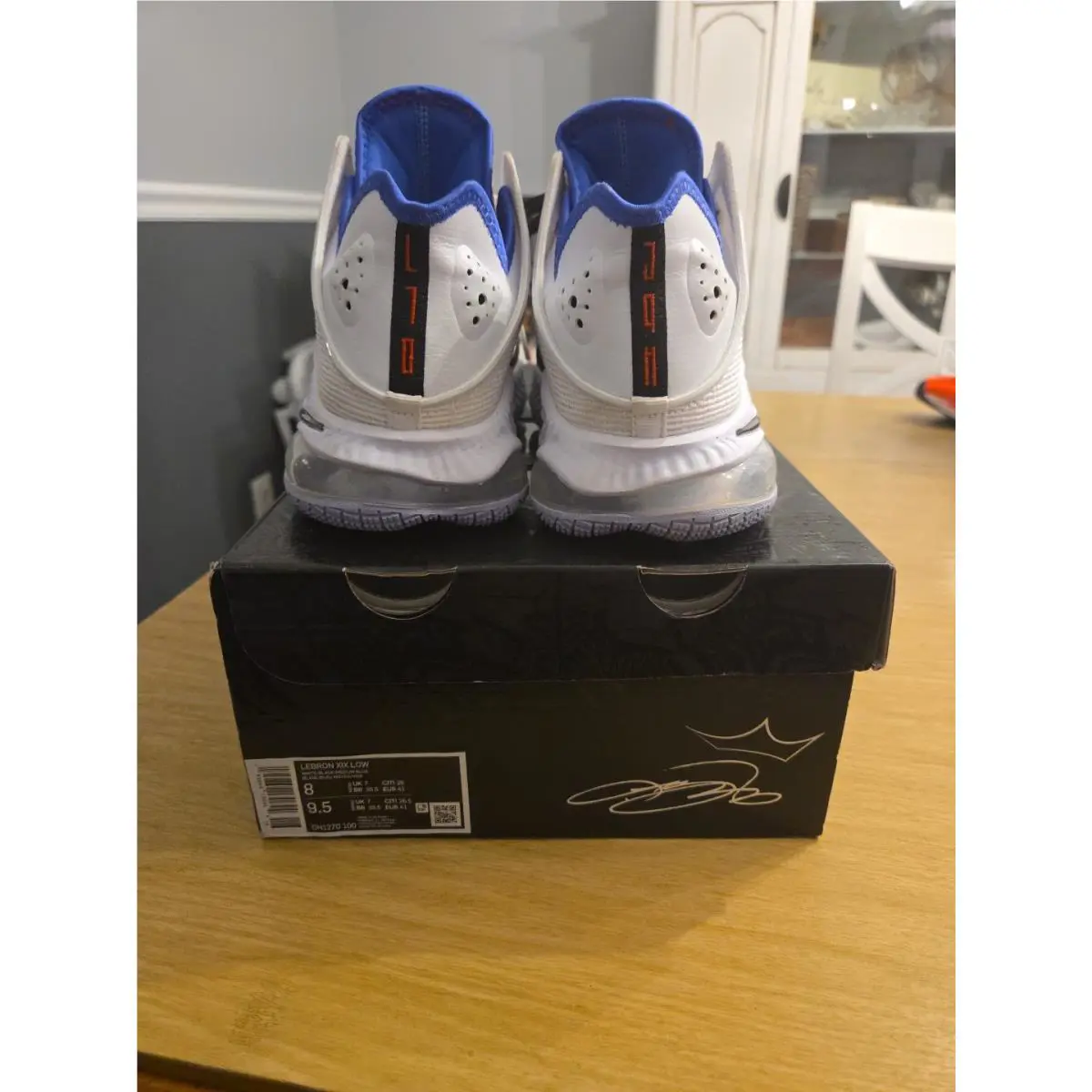 Nike shoes - Nike LeBron 19 - LeBron - DH1270100 - White/ Black- Medium Blue 4