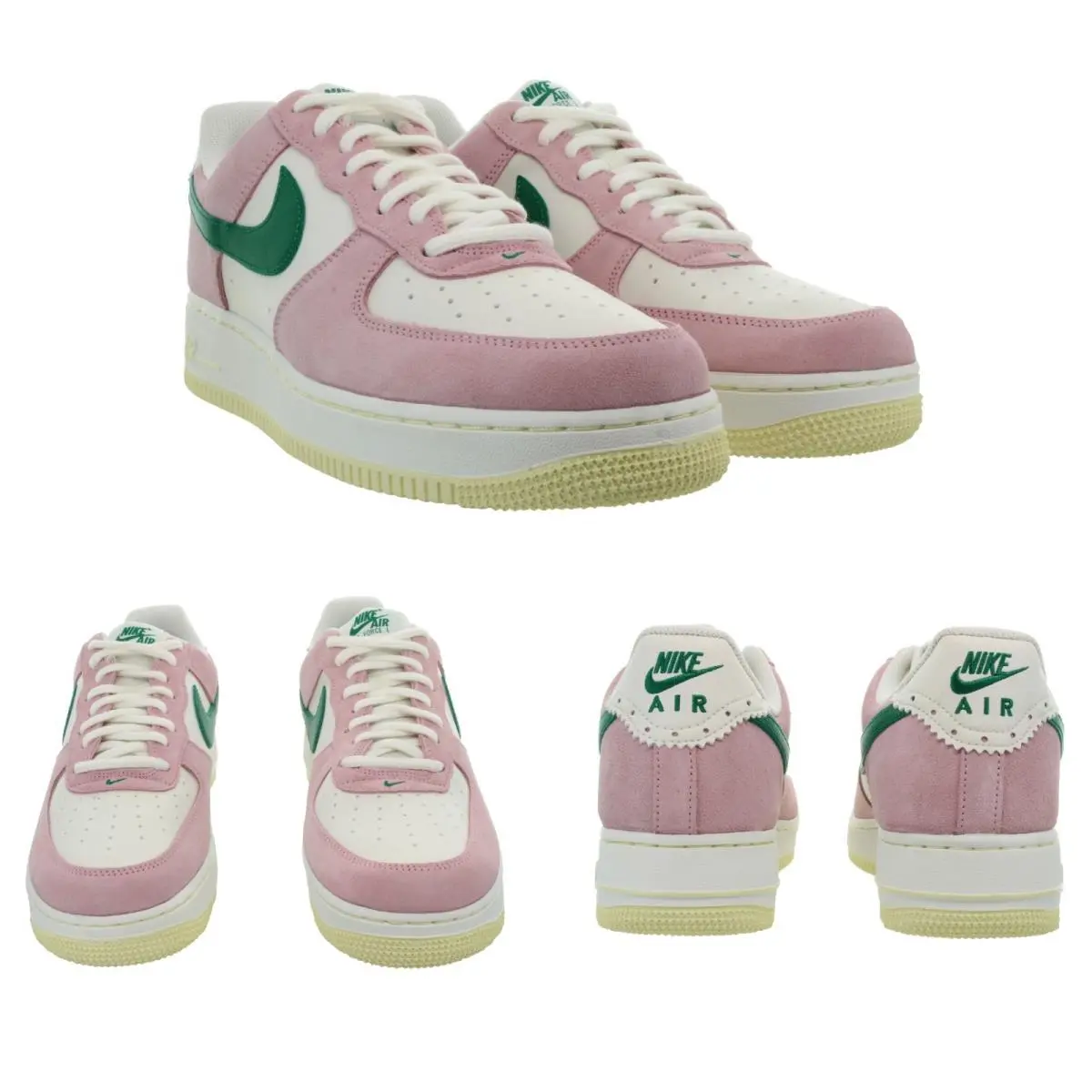 Nike shoes - Nike Air Force 1 `07 LV8 - FV9346 100 - Sail, Medium Soft Pink, Alabaster, Malachite 1