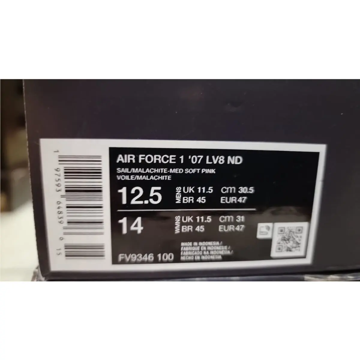 Nike shoes - Nike Air Force 1 - Air Force - FV9346-100 - SAIL/Malachite-Med Soft Pink (UPC: 197593648396) 9