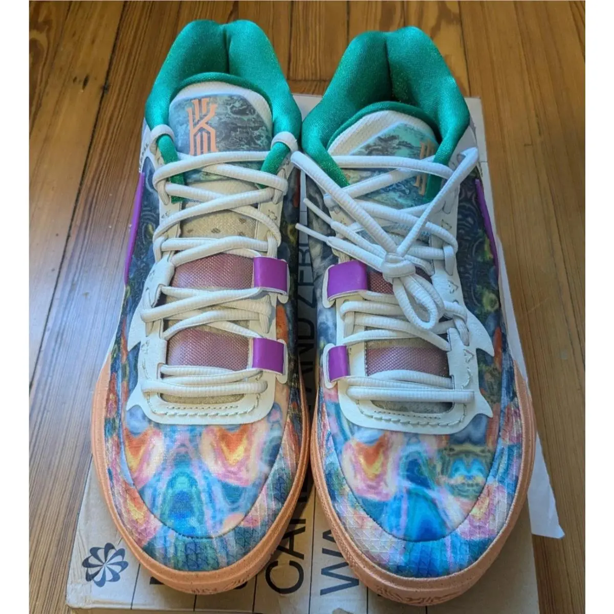 Kyrie 8 Circle Of Life Mens 9 Light Bone Yellow Strike Shoes DQ3840-001 by Nike