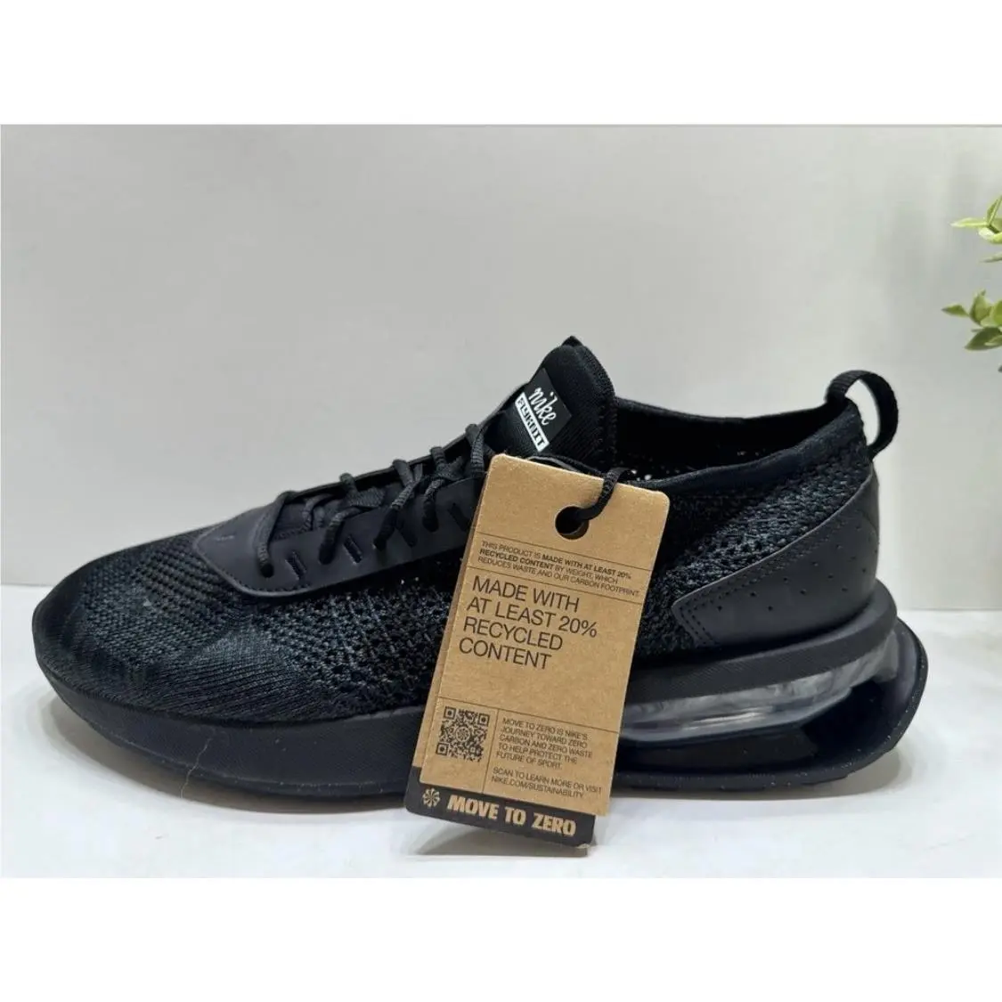 Nike shoes - Nike Air Max Flyknit Racer - FD2764-001 - Black/Black/Anthracite/Black/Black/White 5