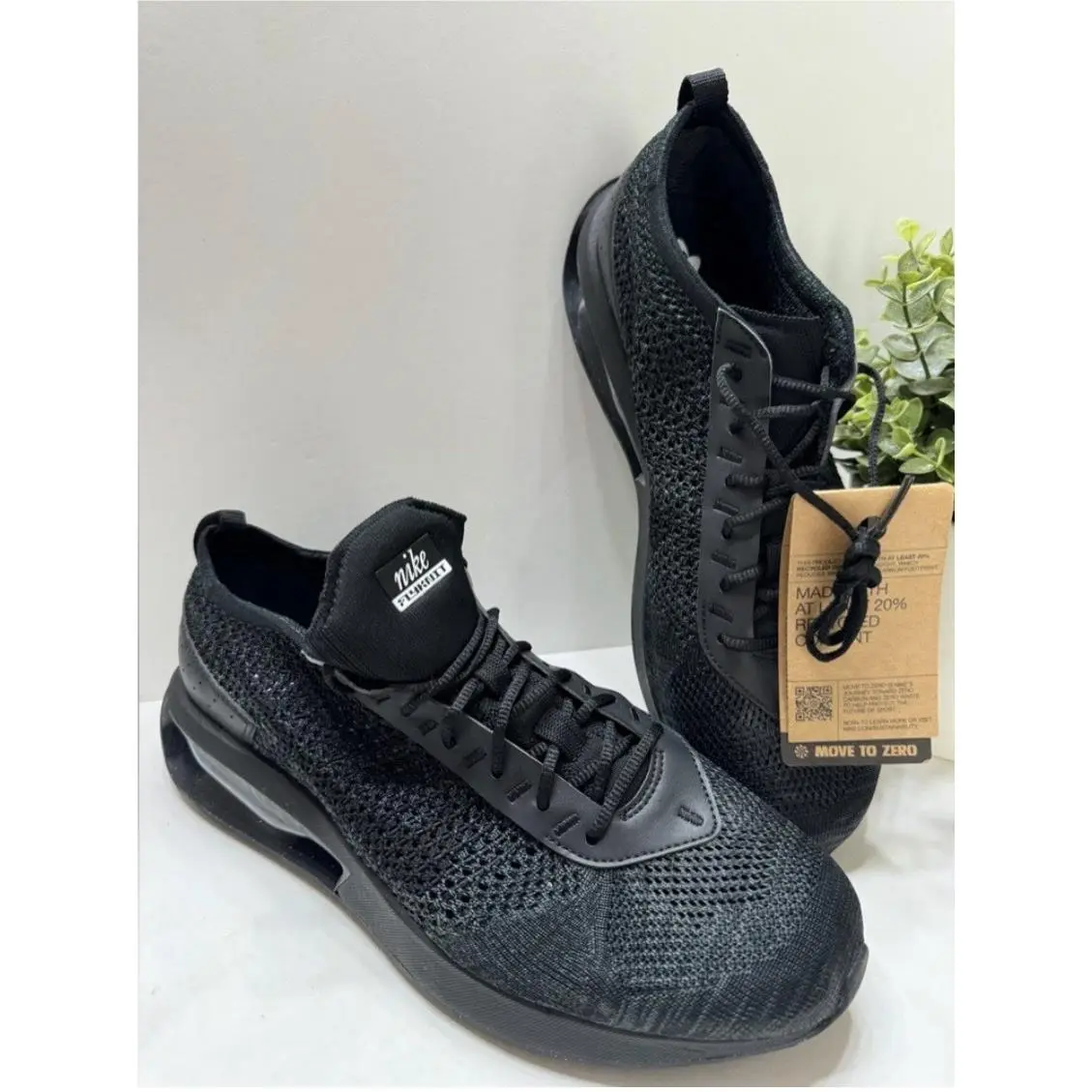 Nike shoes - Nike Air Max Flyknit Racer - FD2764-001 - Black/Black/Anthracite/Black/Black/White 7