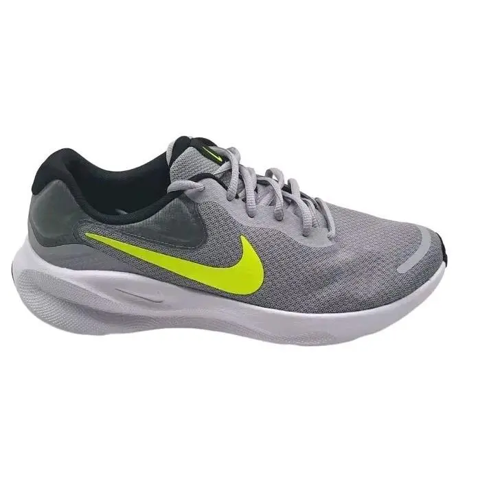 Nike Revolution 7 Wolf Grey Volt Running Shoes Mens Size 10 FB2207-002 - Gray, Manufacturer: Wolf Grey/Smoke Grey/Black/Volt