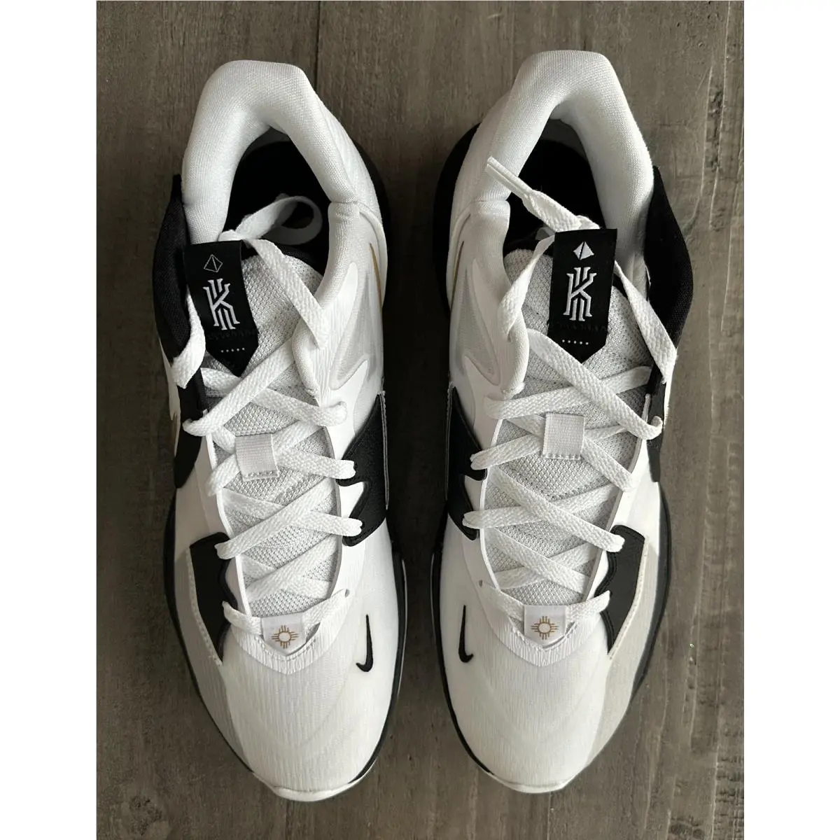 Nike shoes - Nike Kyrie Low - Kyrie Low - DJ6012-101 - WHITE/METALLIC GOLD-BLACK 9